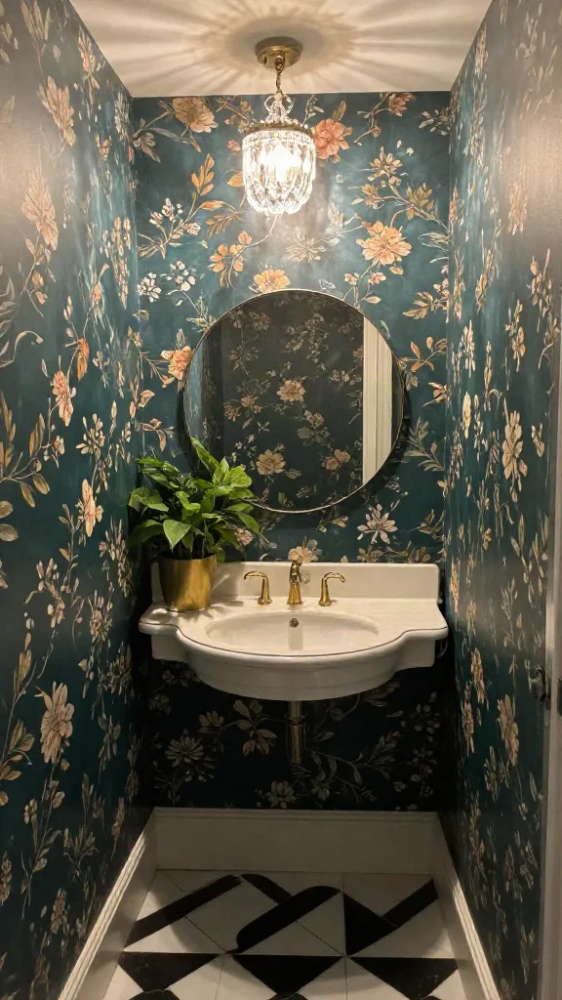 Tiny Jewel Box Bathroom