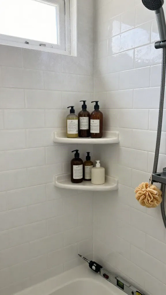 Corner Shower Shelf Installation