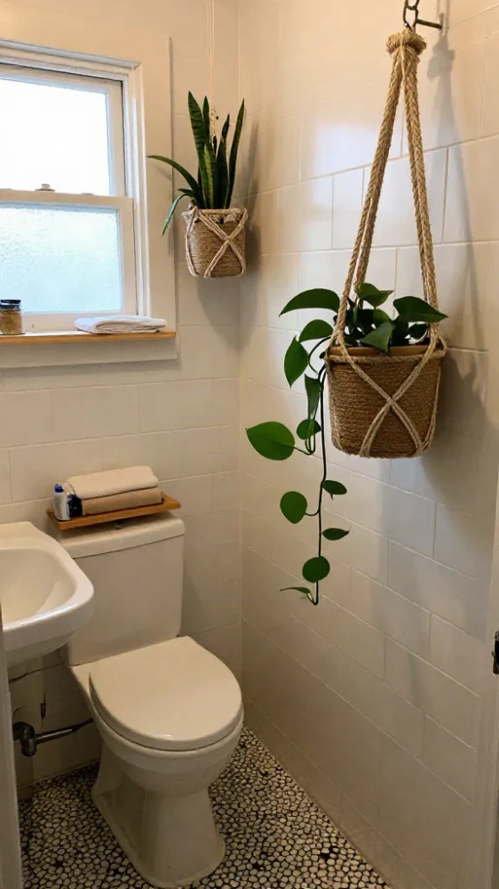 Rope-Wrapped Hanging Plant Baskets
