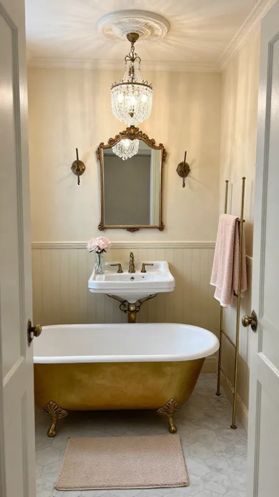 Parisian Bow Bathroom