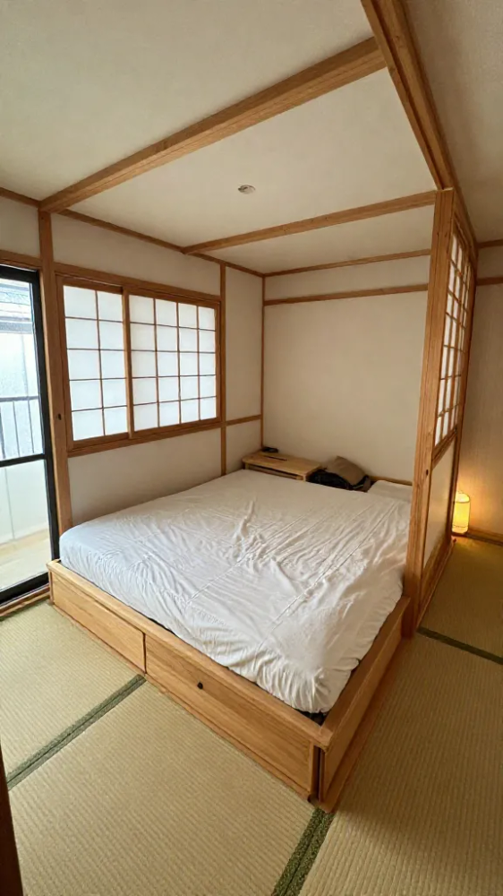 Elevated Platform Bed With Drawers