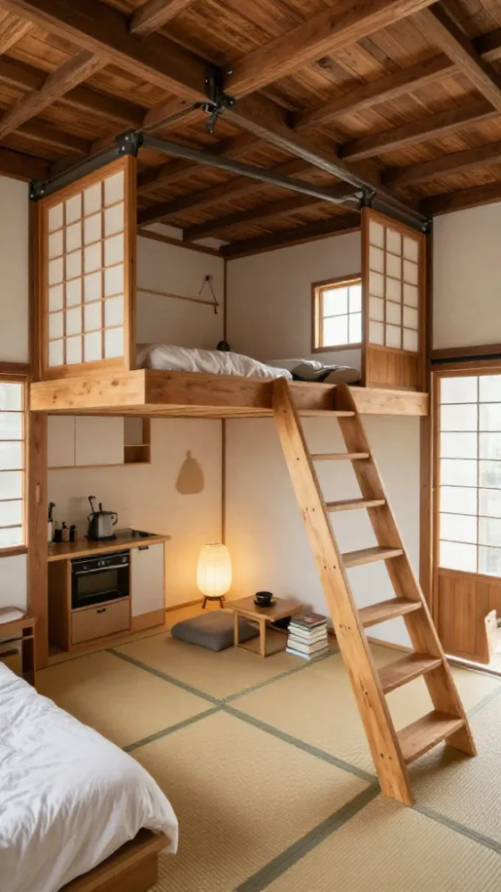 Floating Mezzanine Reading Nook