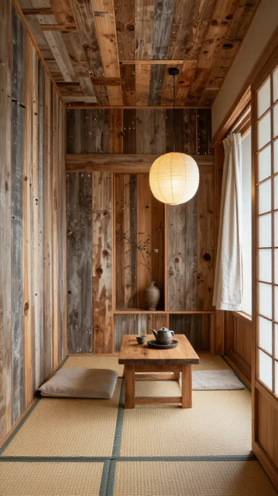 Wabi Sabi Reclaimed Wood Interior
