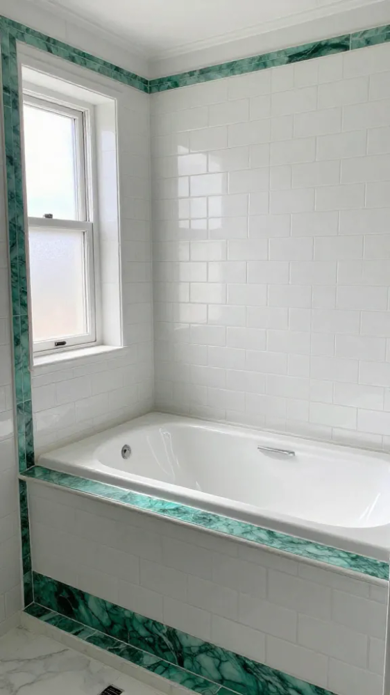 Contrast Borders for White Tiles