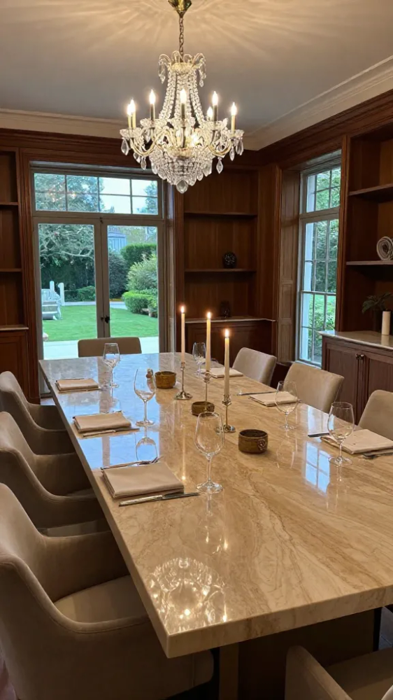 Polished Dining Table Surfaces