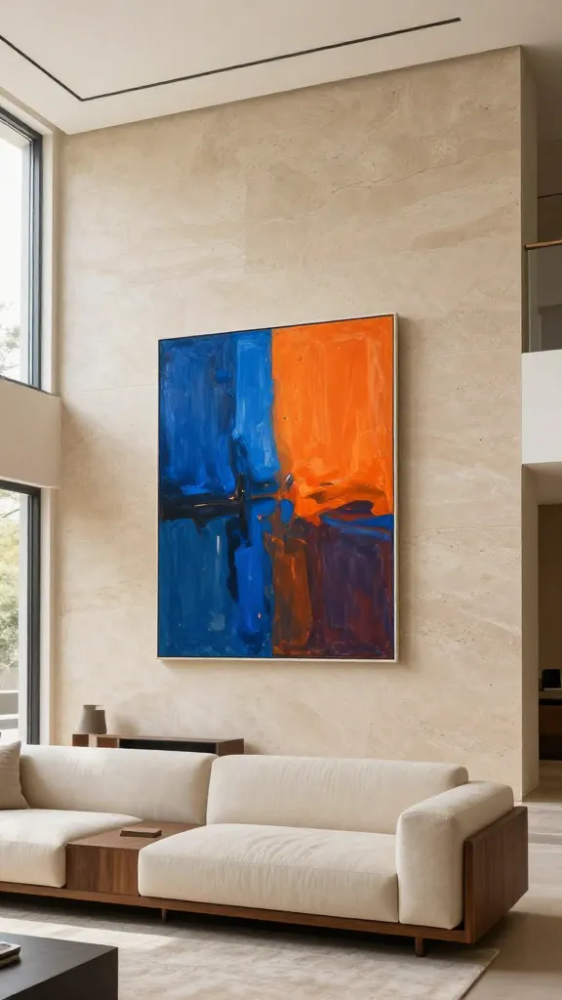 Muted Backdrops for Modern Art