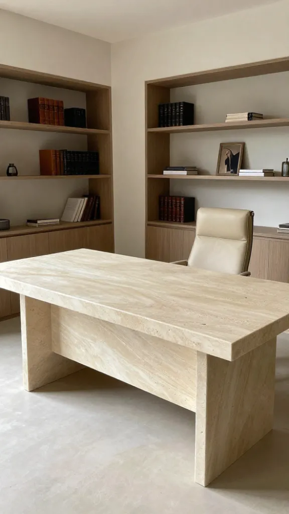 Refined Home Office Desktop Slabs
