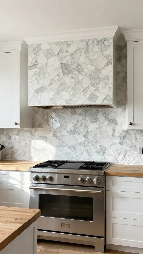 Geometric Kitchen Backsplash Design