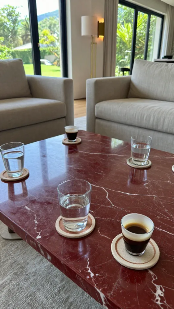Place Coasters Under Every Glass and Mug