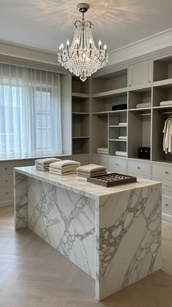 Luxury Walk-in Closet Island