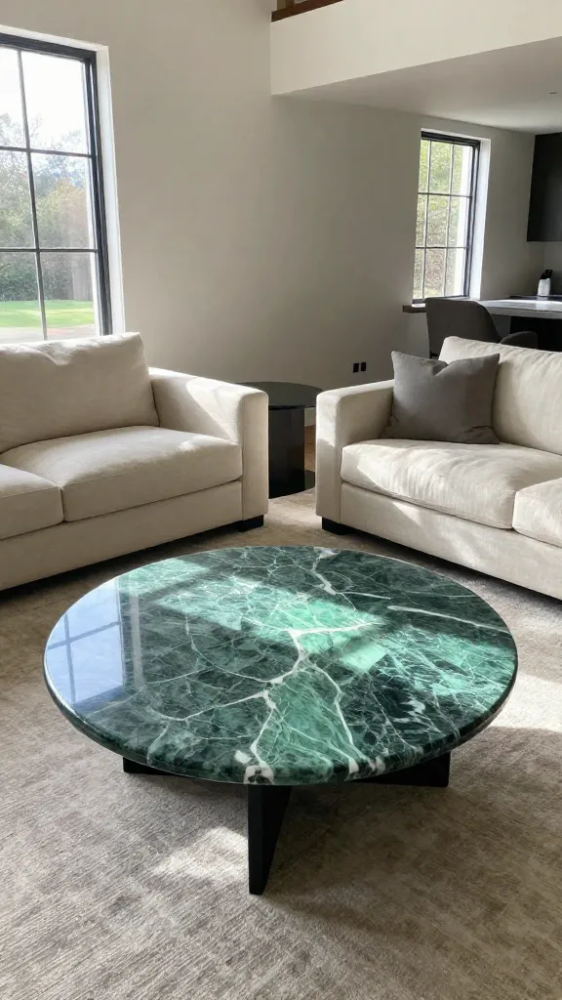 Polished Round Coffee Tables