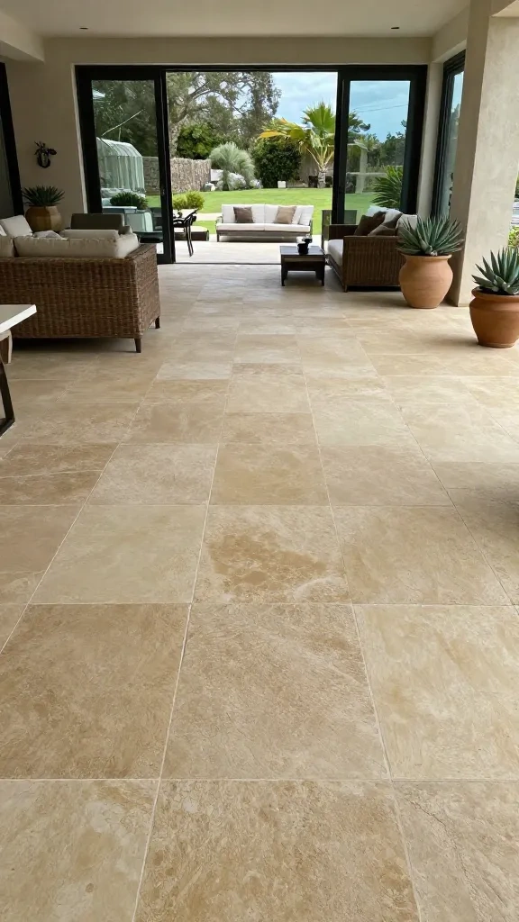 Earthy Sandstone for Indoor-Outdoor Patios
