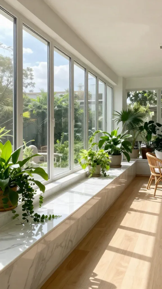 Sunroom Windowsills for Maximum Natural Light