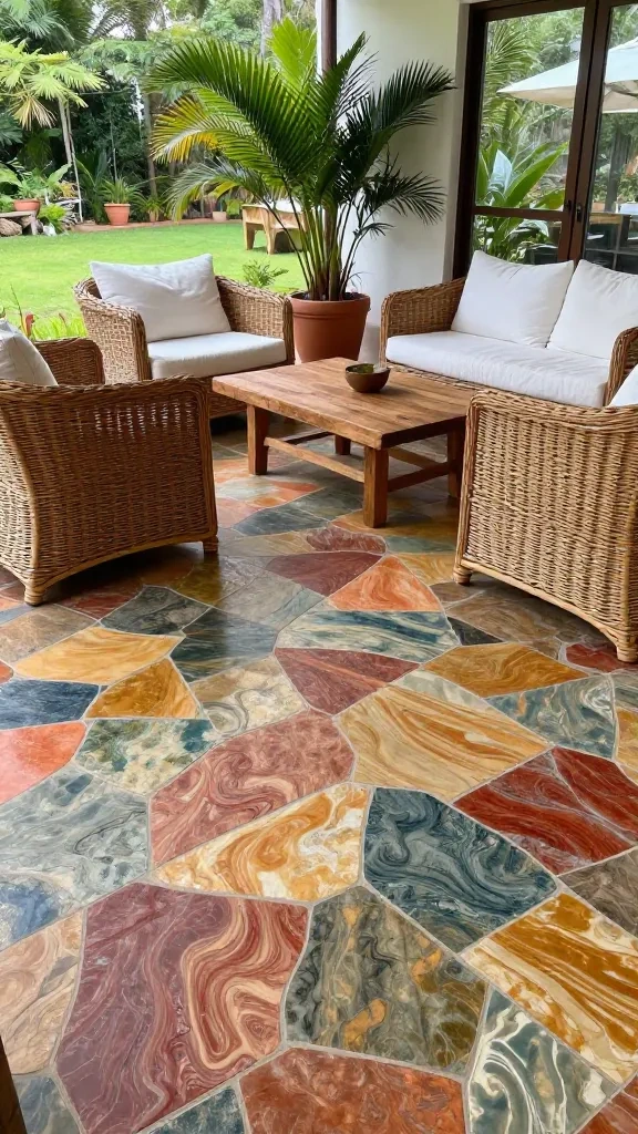 Multicolor Flagstone for Sunrooms