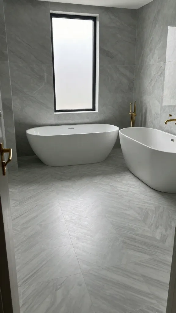 Herringbone Pattern in Soft Gray