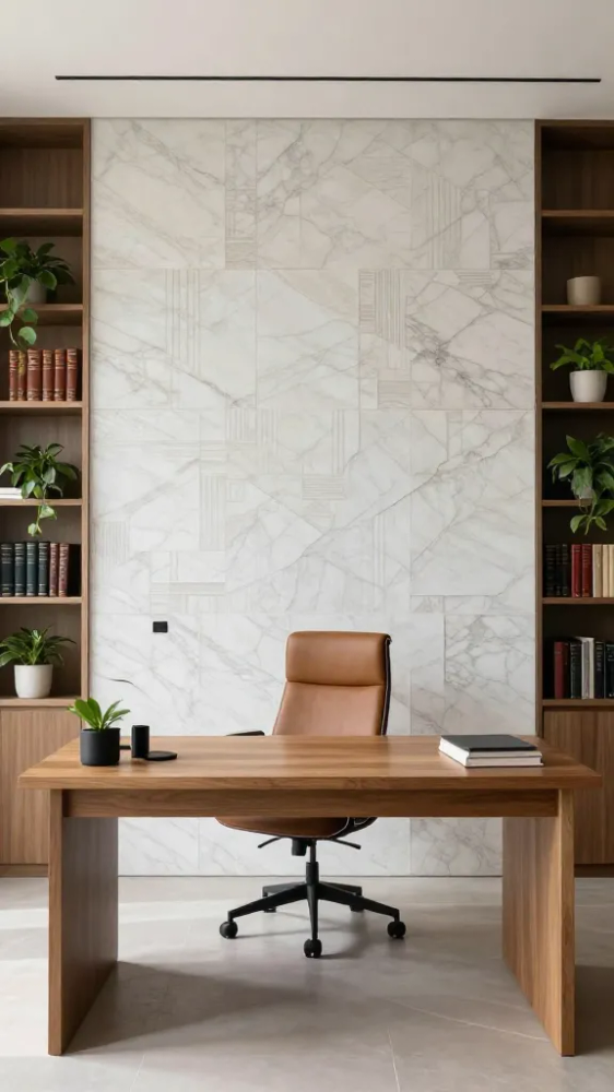 Decorative Wall Panels in Home Offices