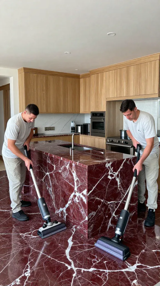 Schedule Professional Deep Cleanings for Red Marble