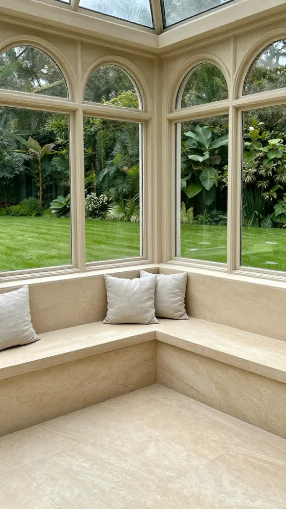 Smooth Wraparound Bench Seating