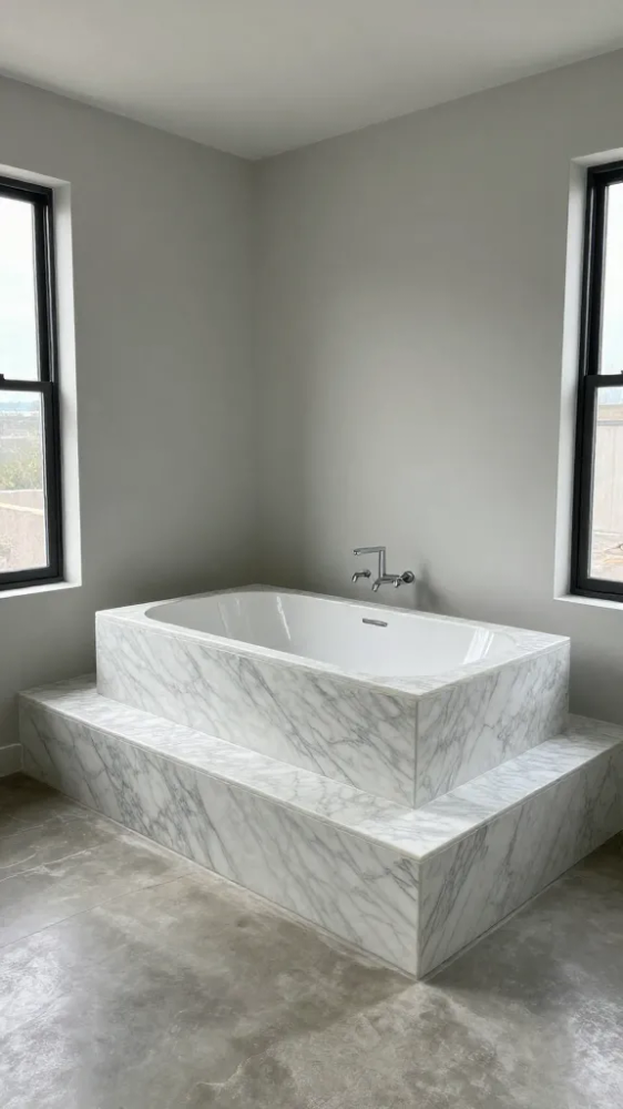 Statement Bathtub Platform