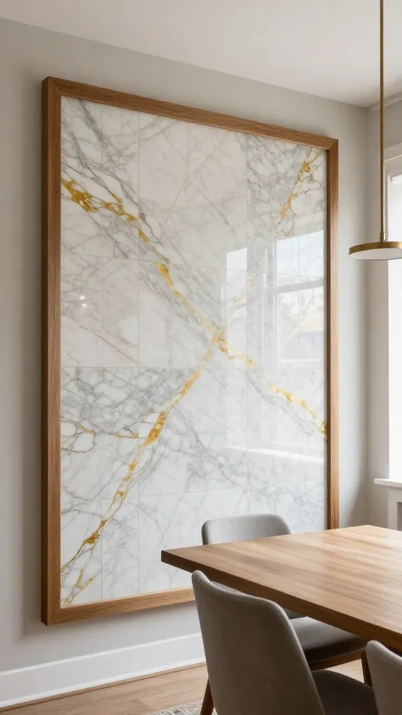 Framed Wall Art in the Dining Area