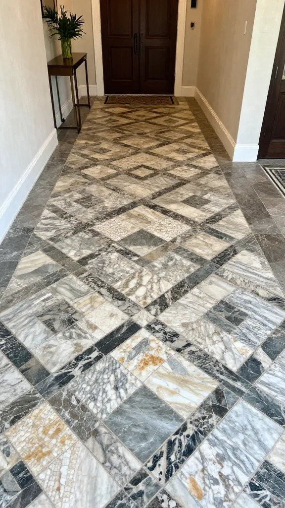 Entryway Floors with Intricate Patterns