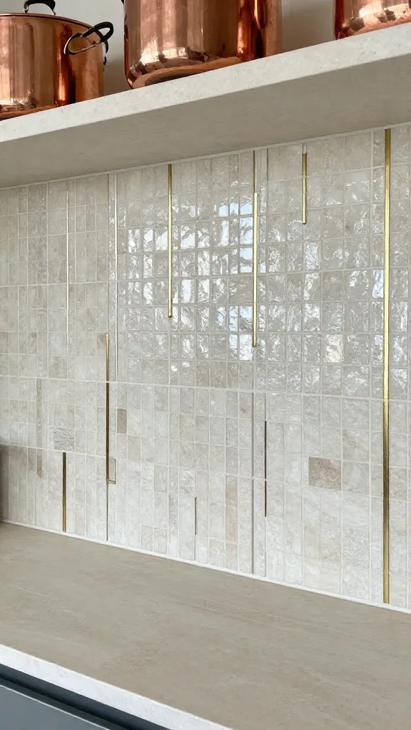 Mixing Metal Inlays with Travertine Pieces