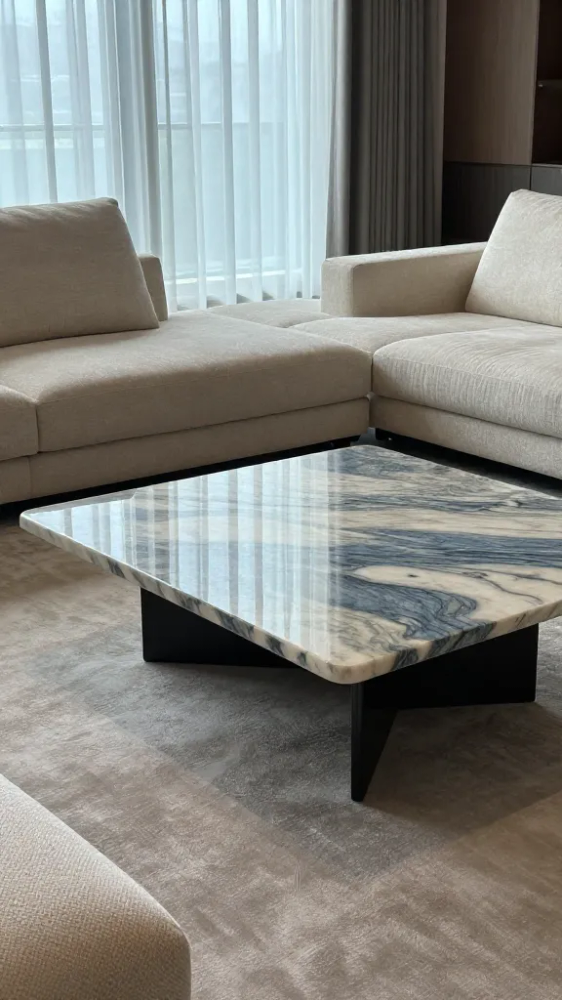 Polished Marble Coffee Table Tops