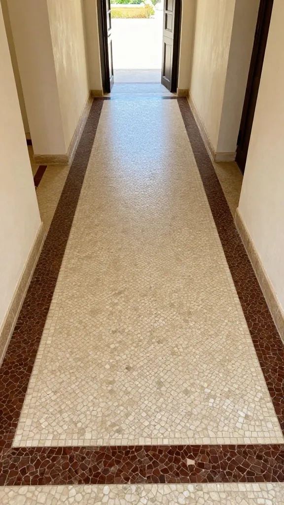 Creative Borders Using Contrasting Stone Colors