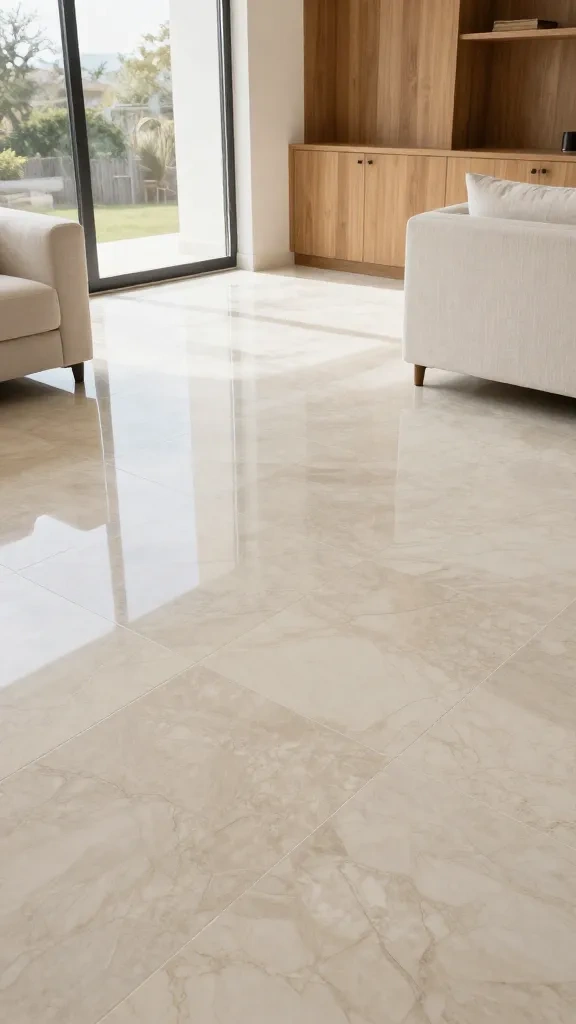 Polished Ivory Smooth Finish Tiles