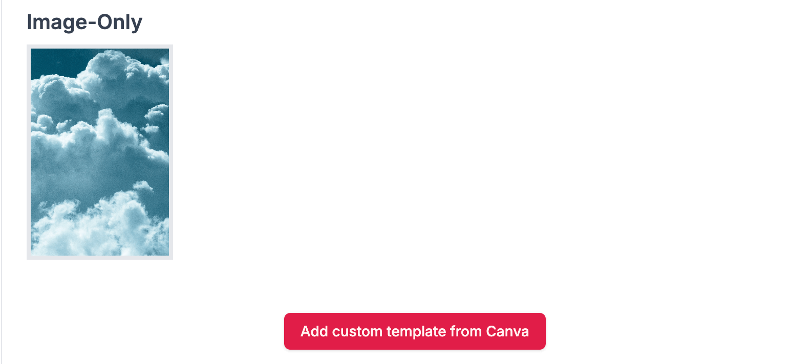 Canva import screen