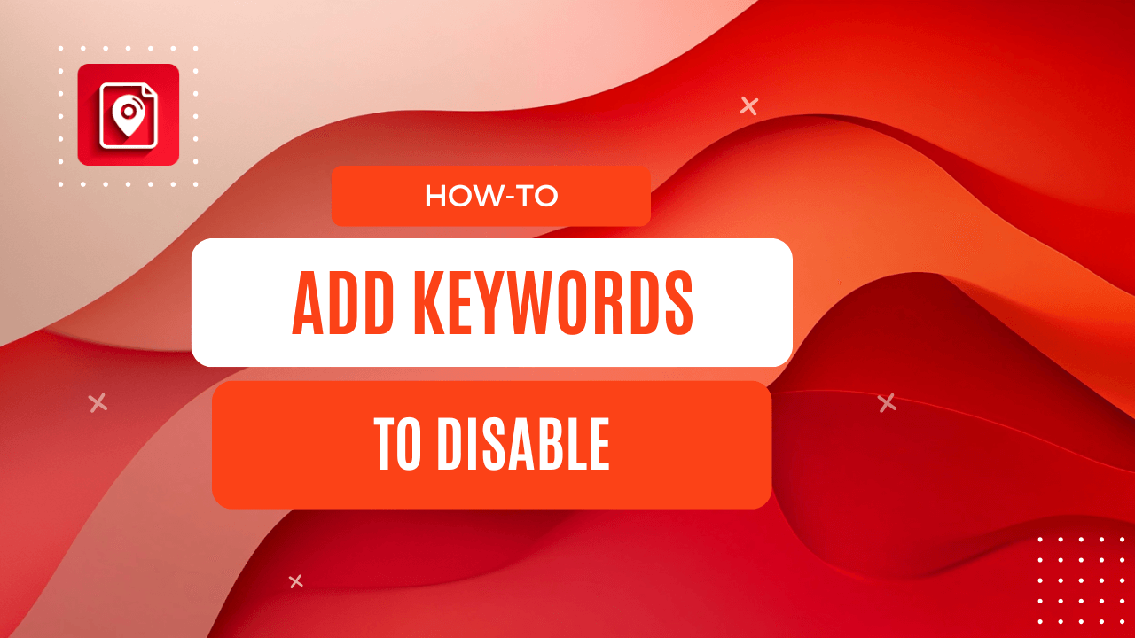 Add Keywords to Disable to BlogToPin