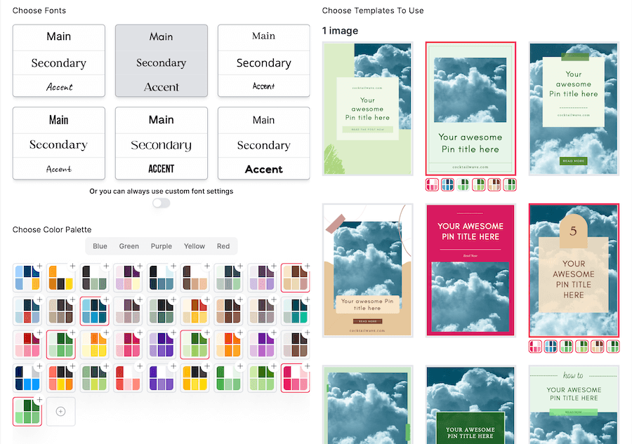 BlogToPin Templates