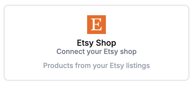 Etsy Integration