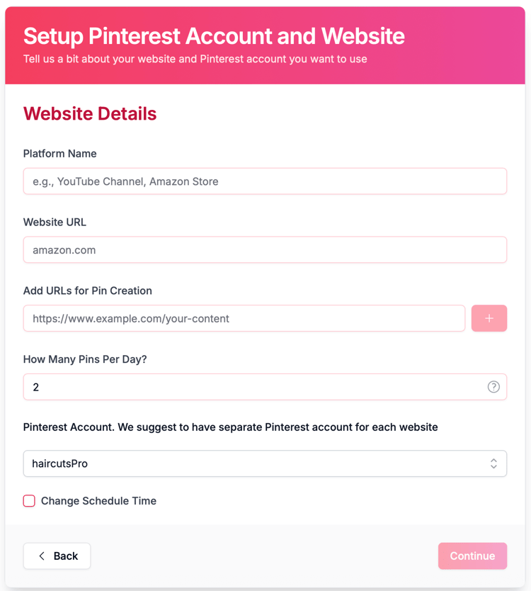 Custom URLs