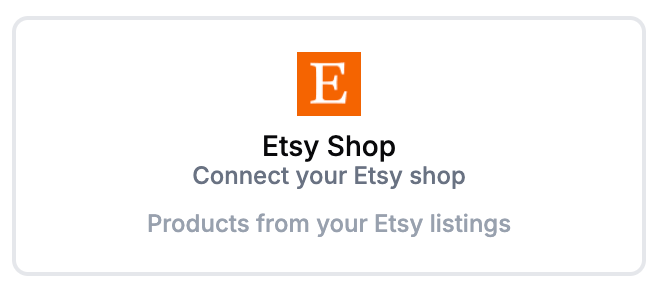 Etsy Integration